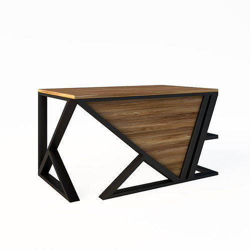 Computer table HG147  Low-poly 3D model