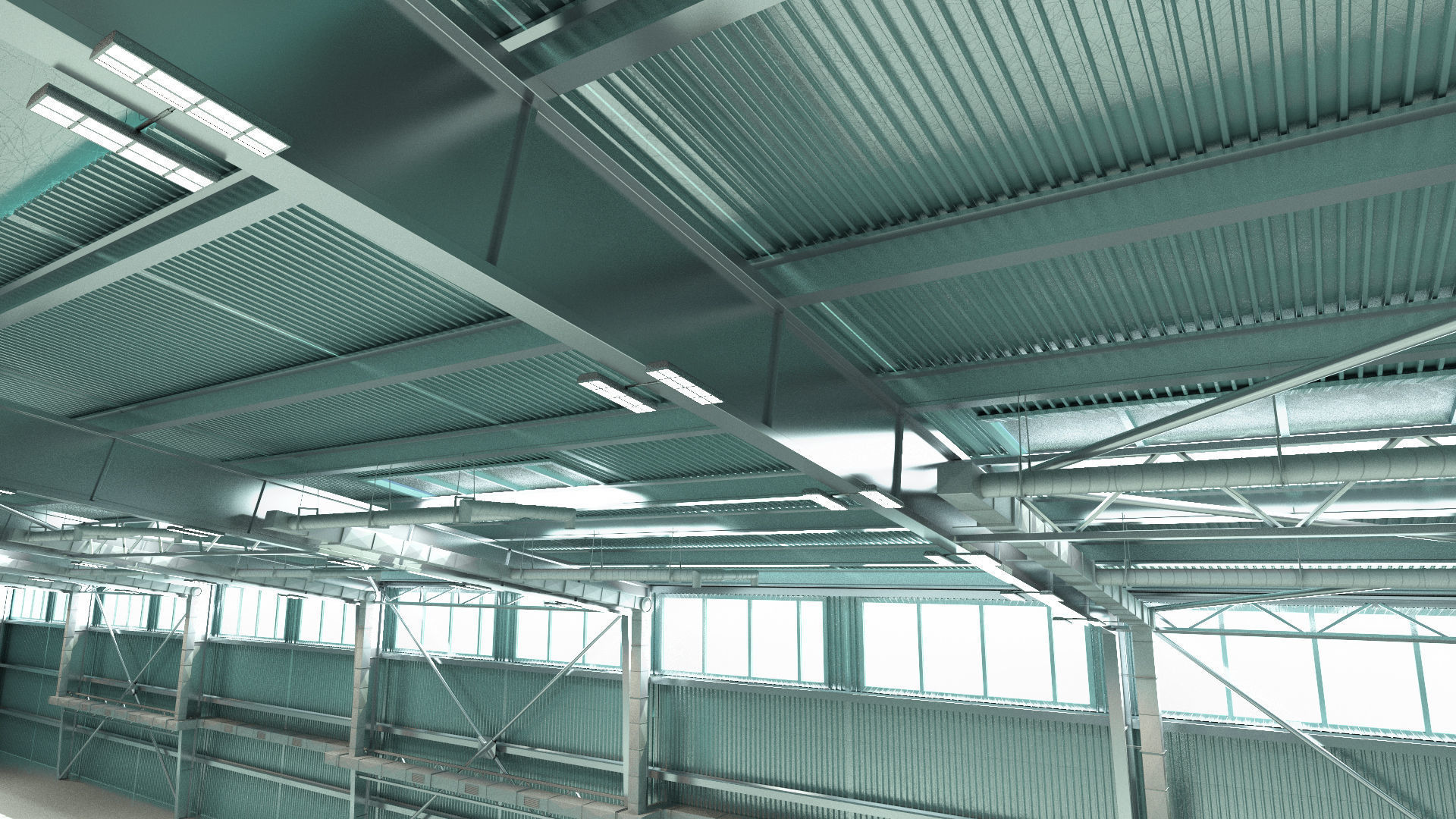 large industrial hangar 3D model_7