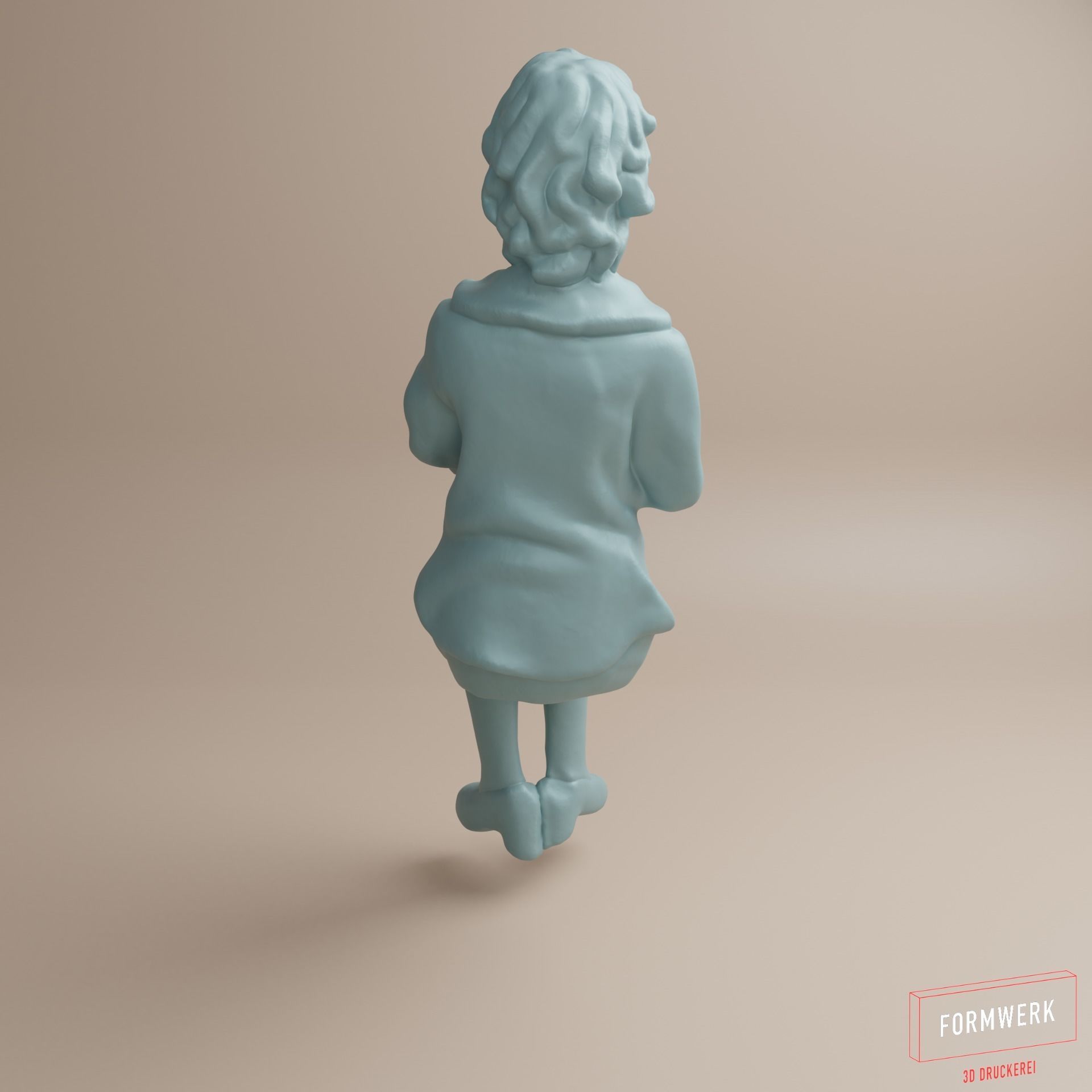 Figure-Woman in fifties-comic style-03 3D print model_3