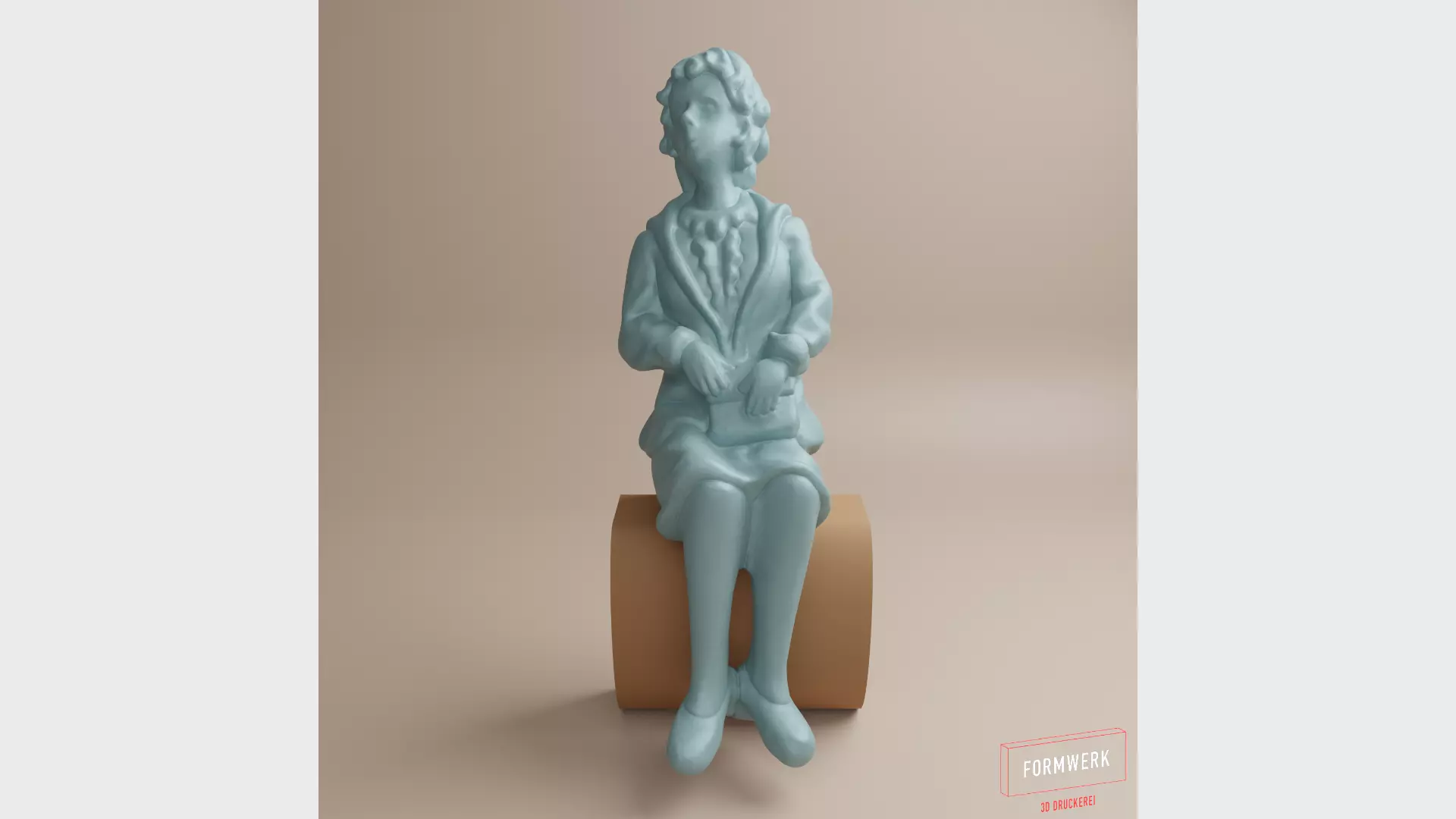 Figure-Woman in fifties-comic style-03 3D print model_0