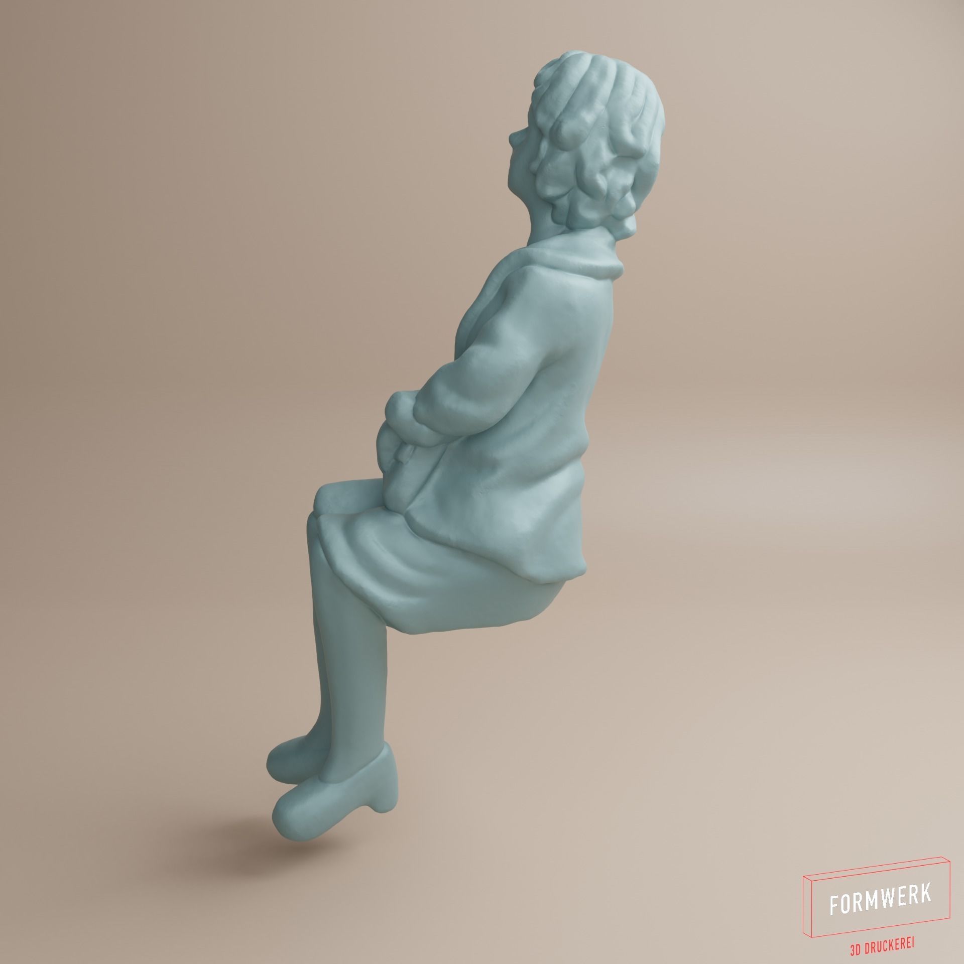Figure-Woman in fifties-comic style-03 3D print model_4