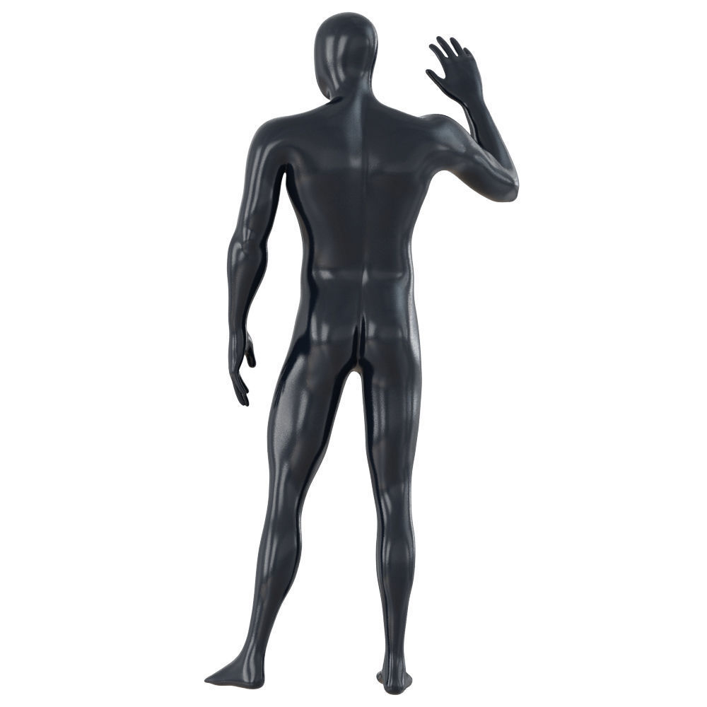 Abstract male mannequin hello 120 3D model_4