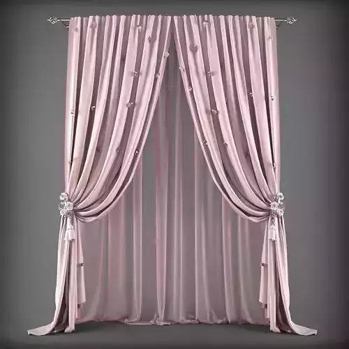 Curtains curtain with bows