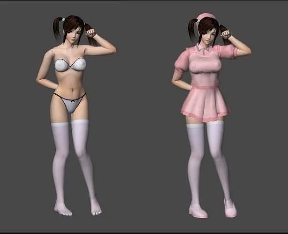 Anime beauty character 3d model 3D print model