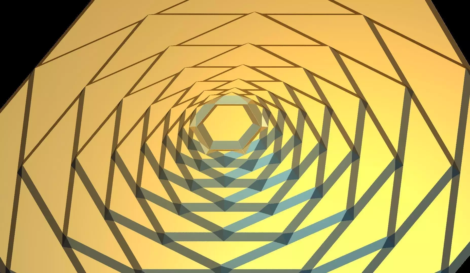 Hexagon Decoration Piece 3D print model_0