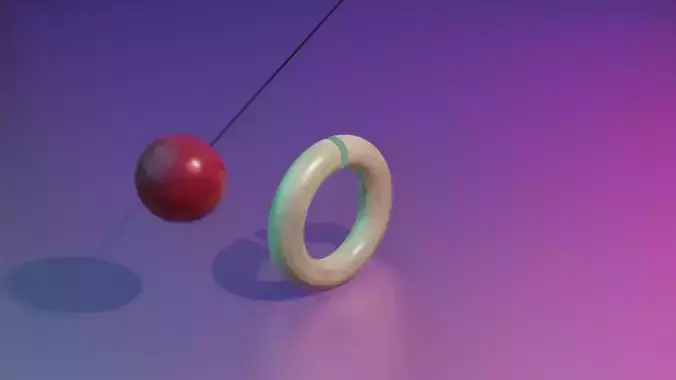 Satisfying ball and ring on pulley