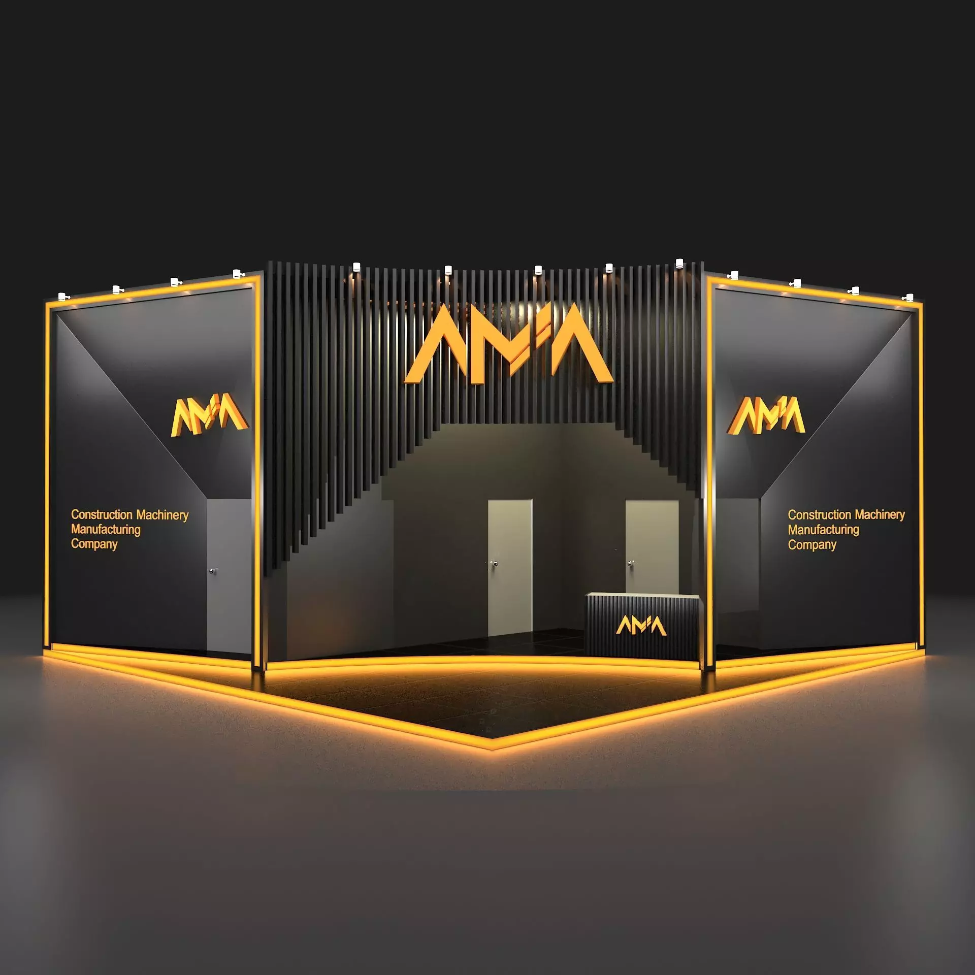 Exhibition Booth 3D model_0