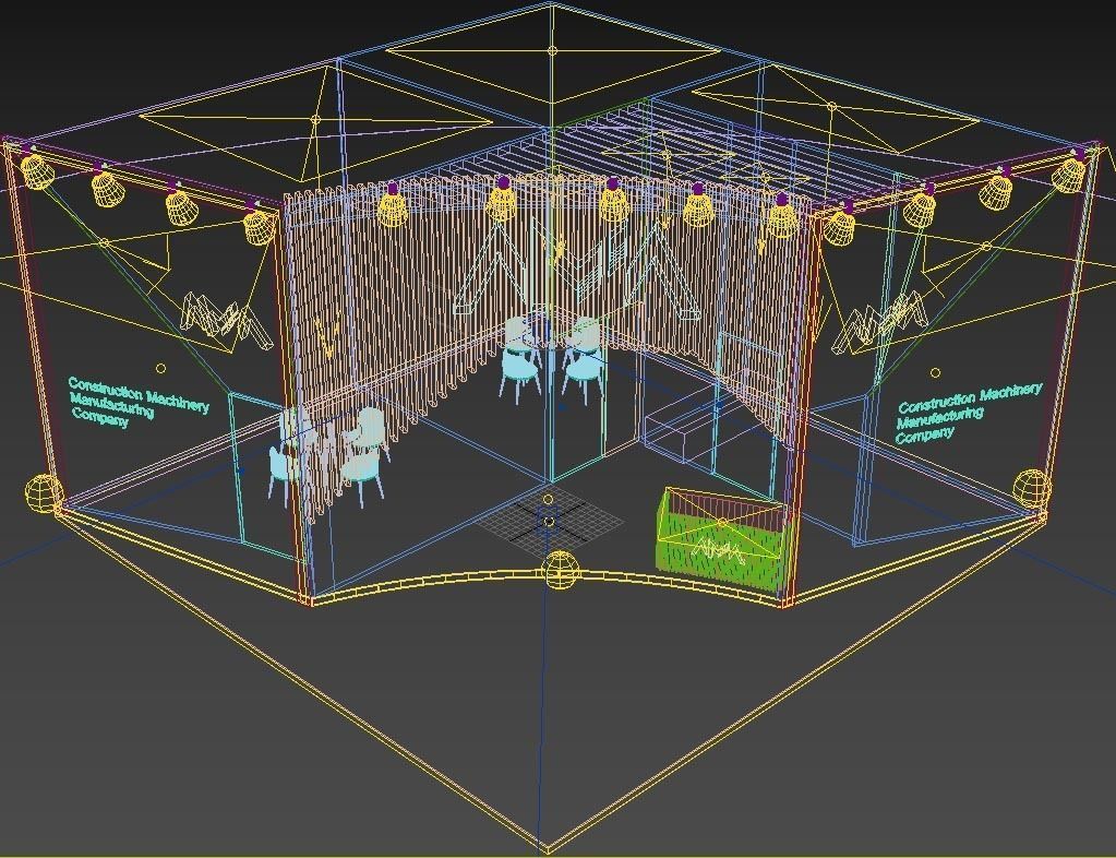 Exhibition Booth 3D model_5