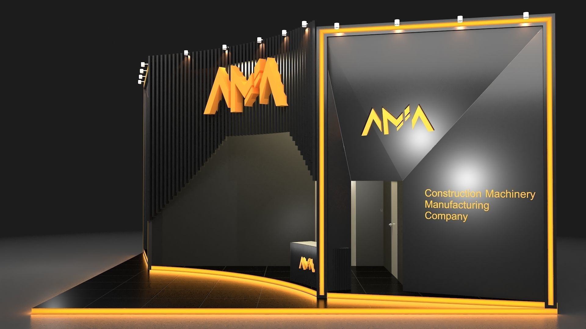 Exhibition Booth 3D model_4