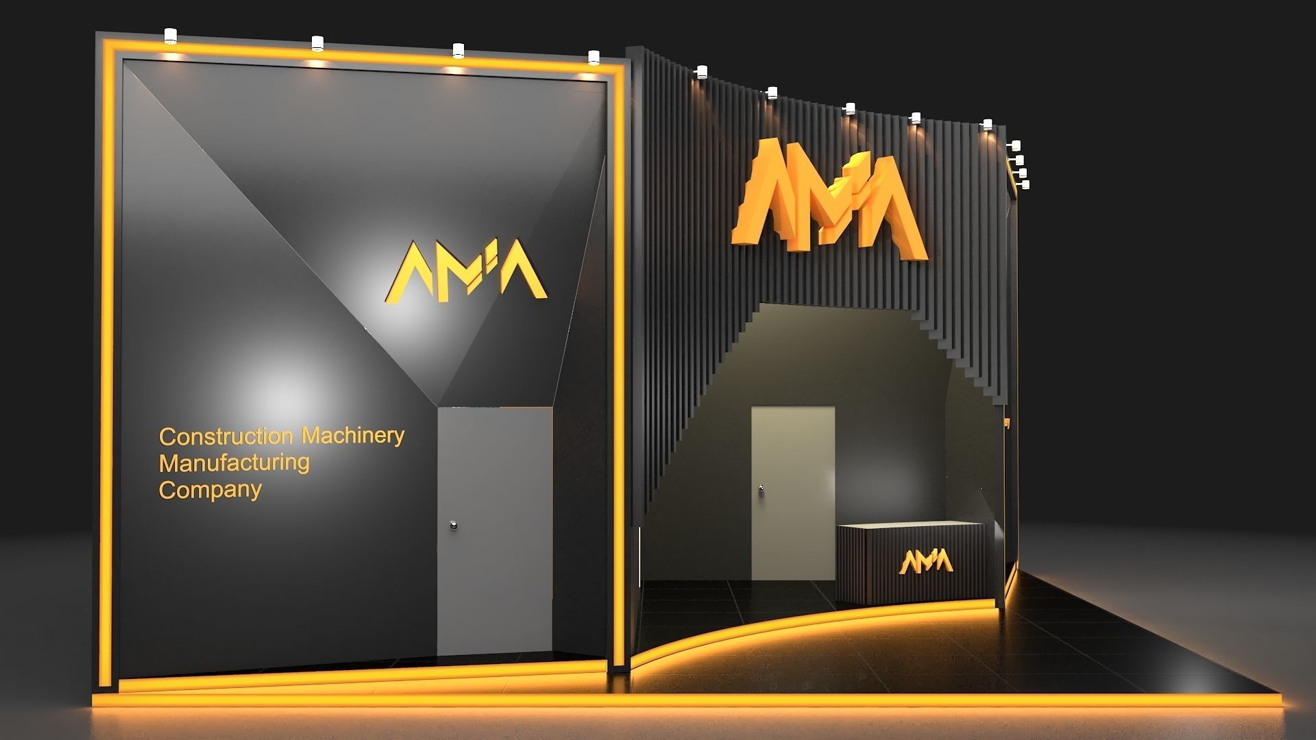 Exhibition Booth 3D model_3