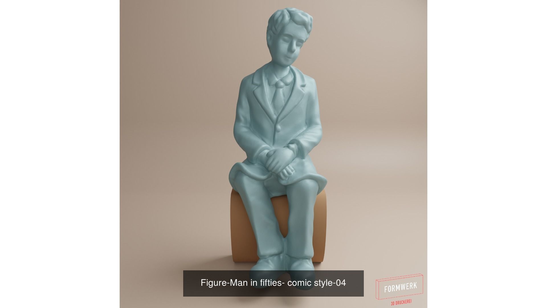 Figure-Man and Woman in fifties- comic style 3D Model Collection_4