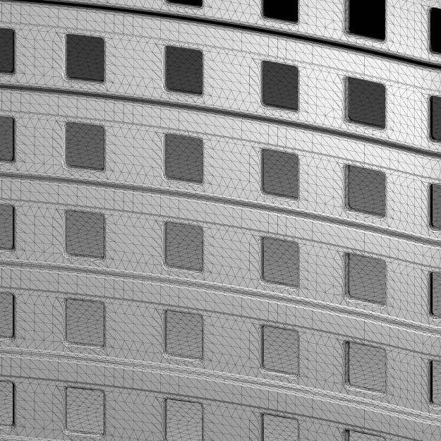 Elegant Multi Storey Building 3D print model_4