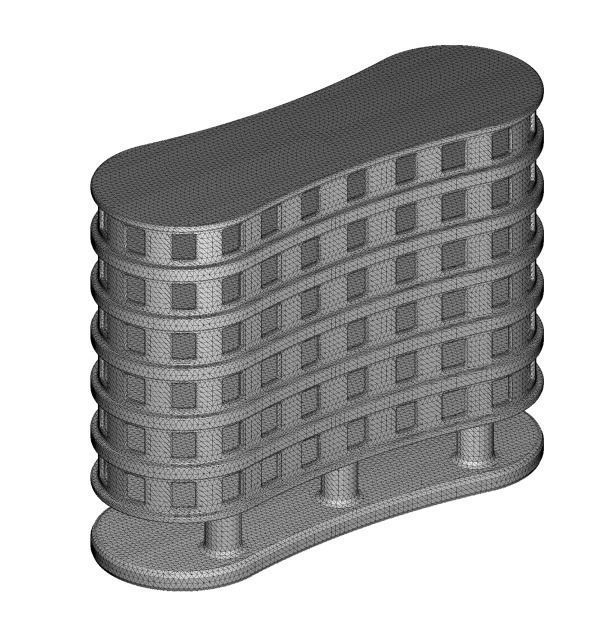 Elegant Multi Storey Building 3D print model_2