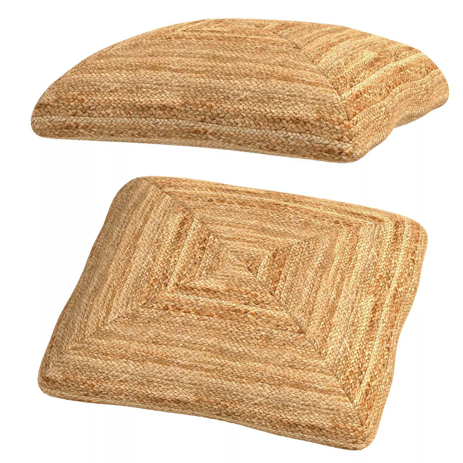 VG Tex Jute Floor Cushoin 3D model_0