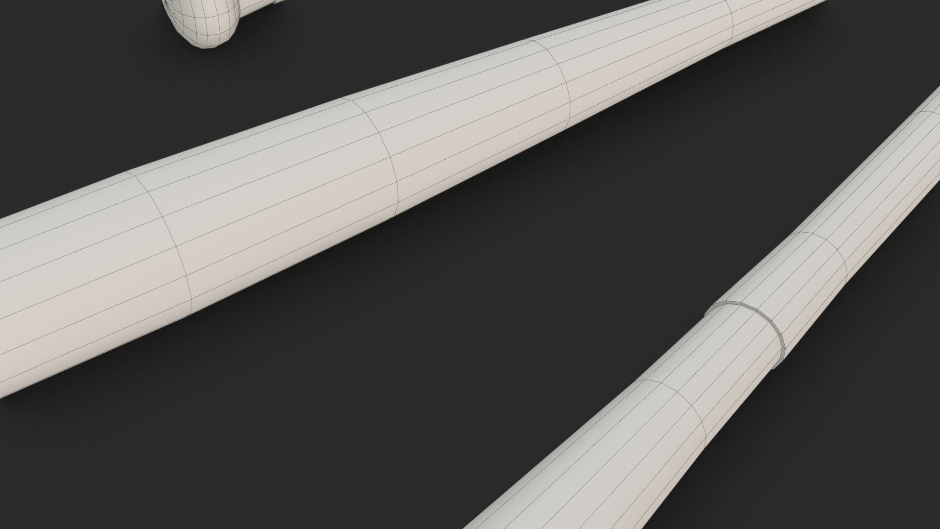 Baseball Bats Assets 01 Low-poly 3D model_20