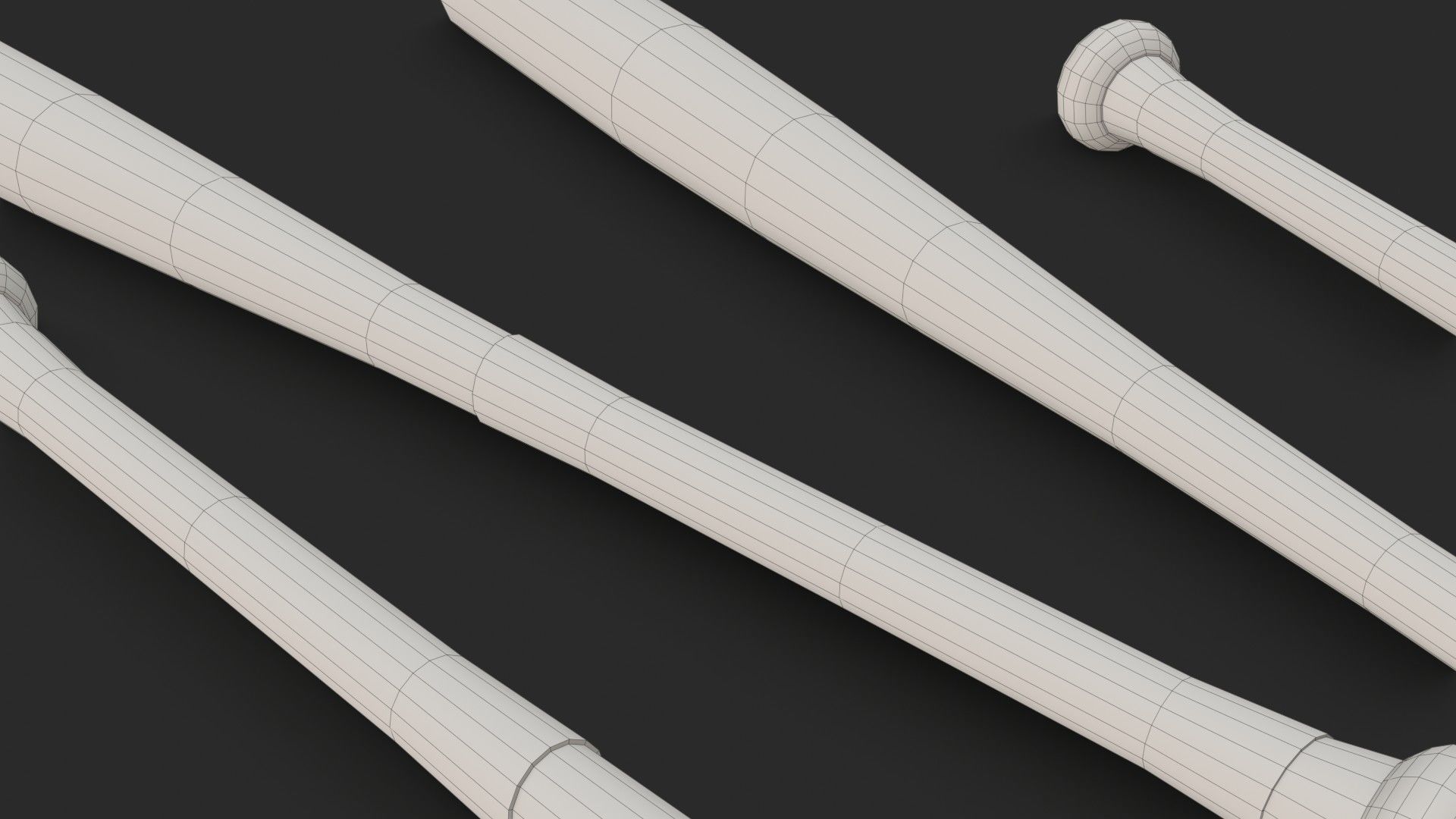 Baseball Bats Assets 01 Low-poly 3D model_23
