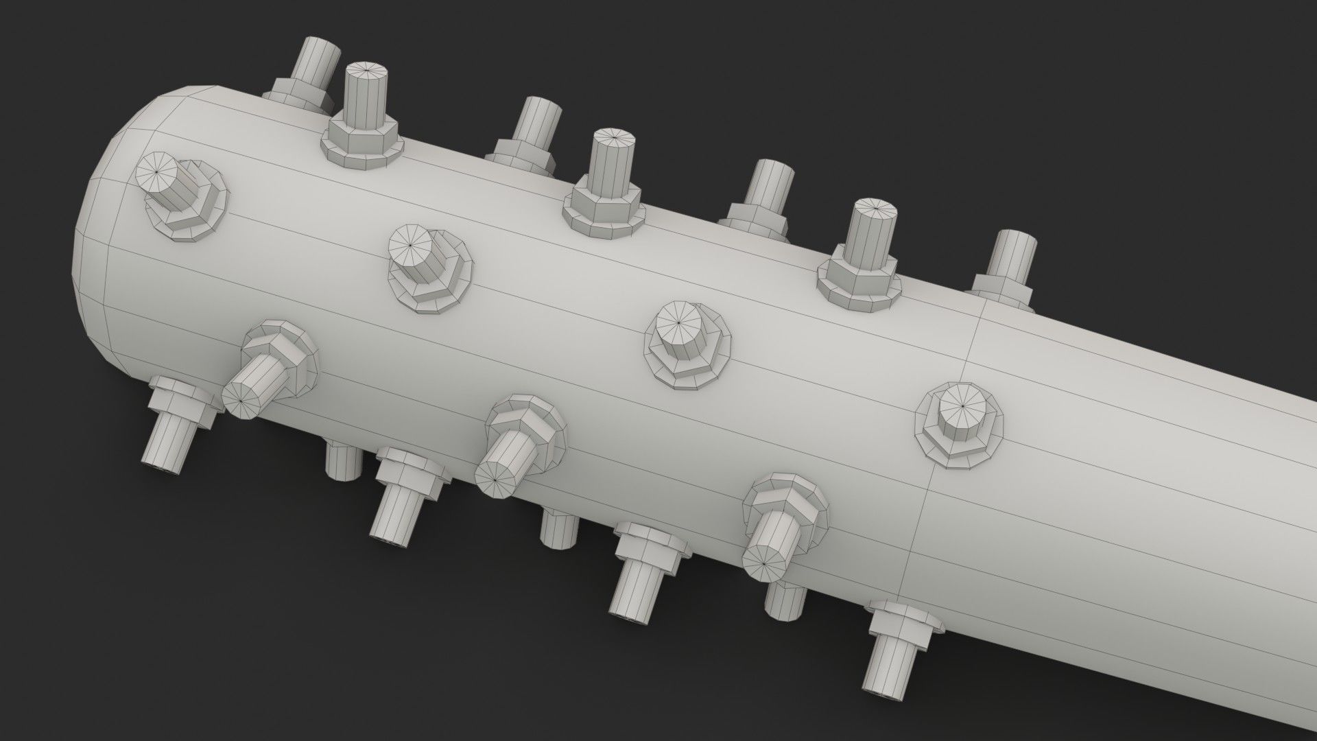 Baseball Bats Assets 01 Low-poly 3D model_22