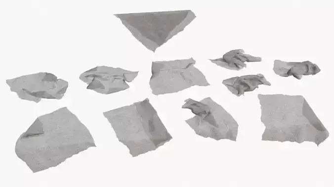 Old Fabric Cloth Assets 01