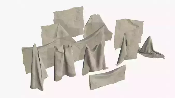 Old Fabric Cloth Assets 02