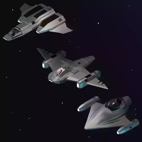 Spaceships - Low poly spaceship