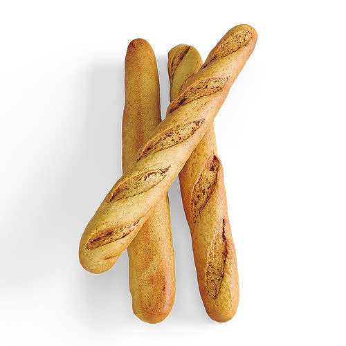 French Bread 3D model 3