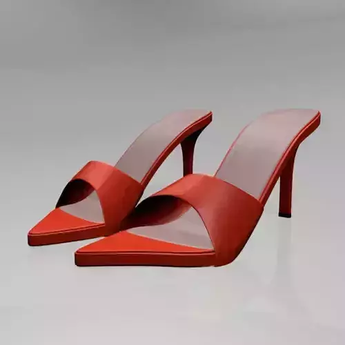 Pointy-Toe High-Heel Slide Sandals 01