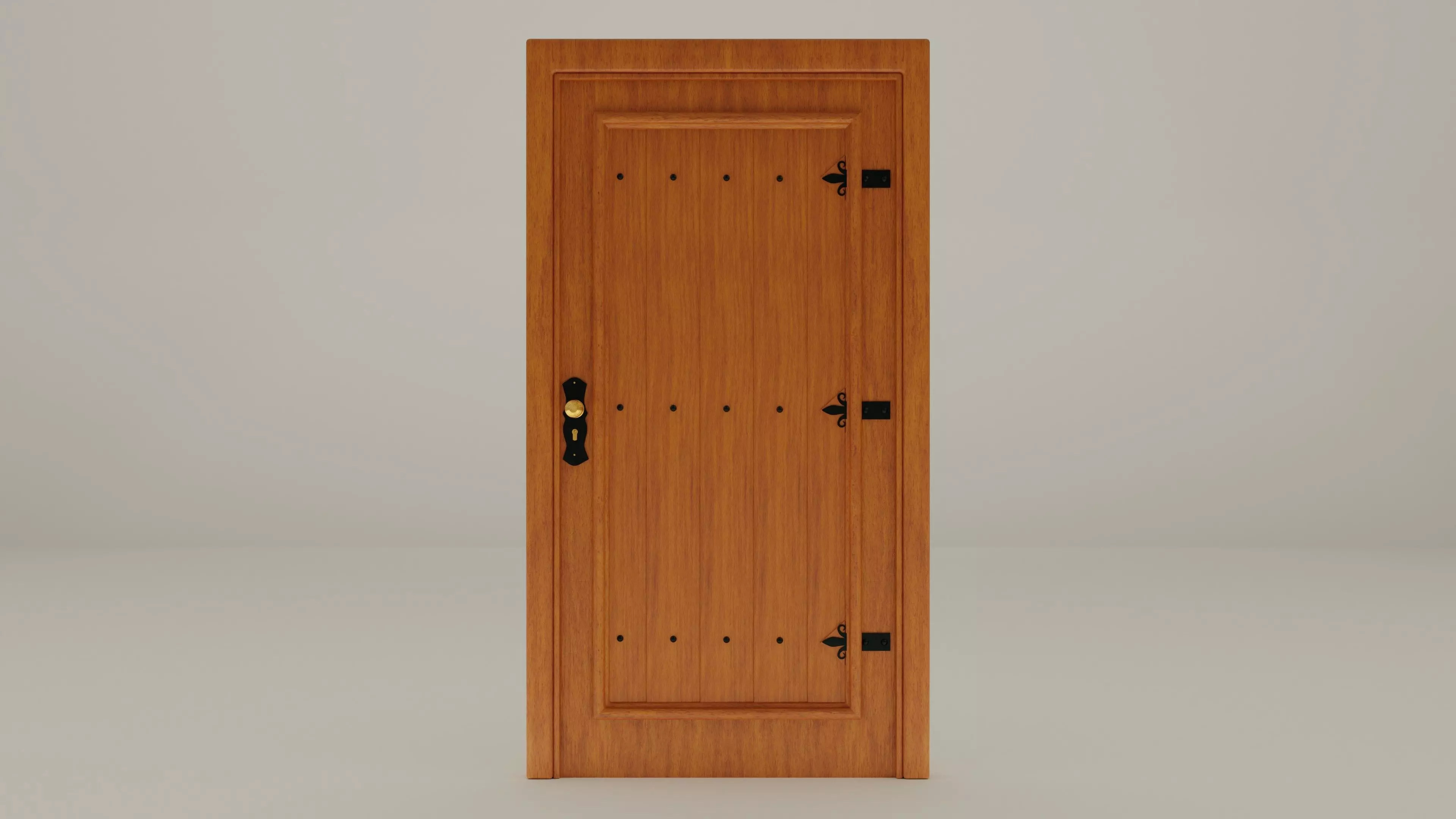 rustic door Free 3D model