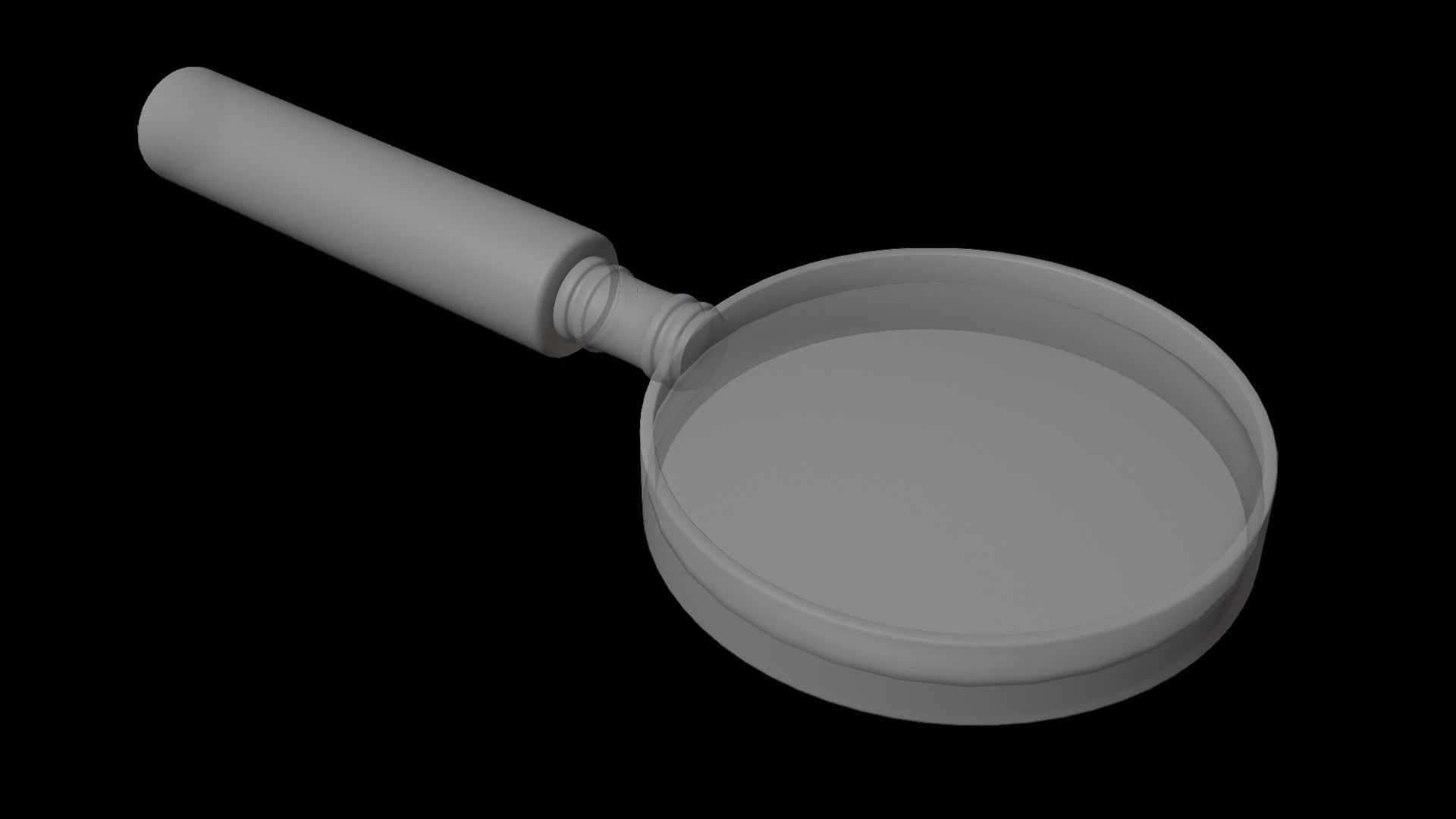 Magnifying Glass  Low-poly 3D model_7