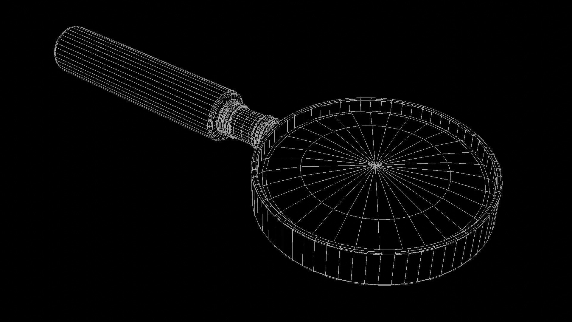Magnifying Glass  Low-poly 3D model_9