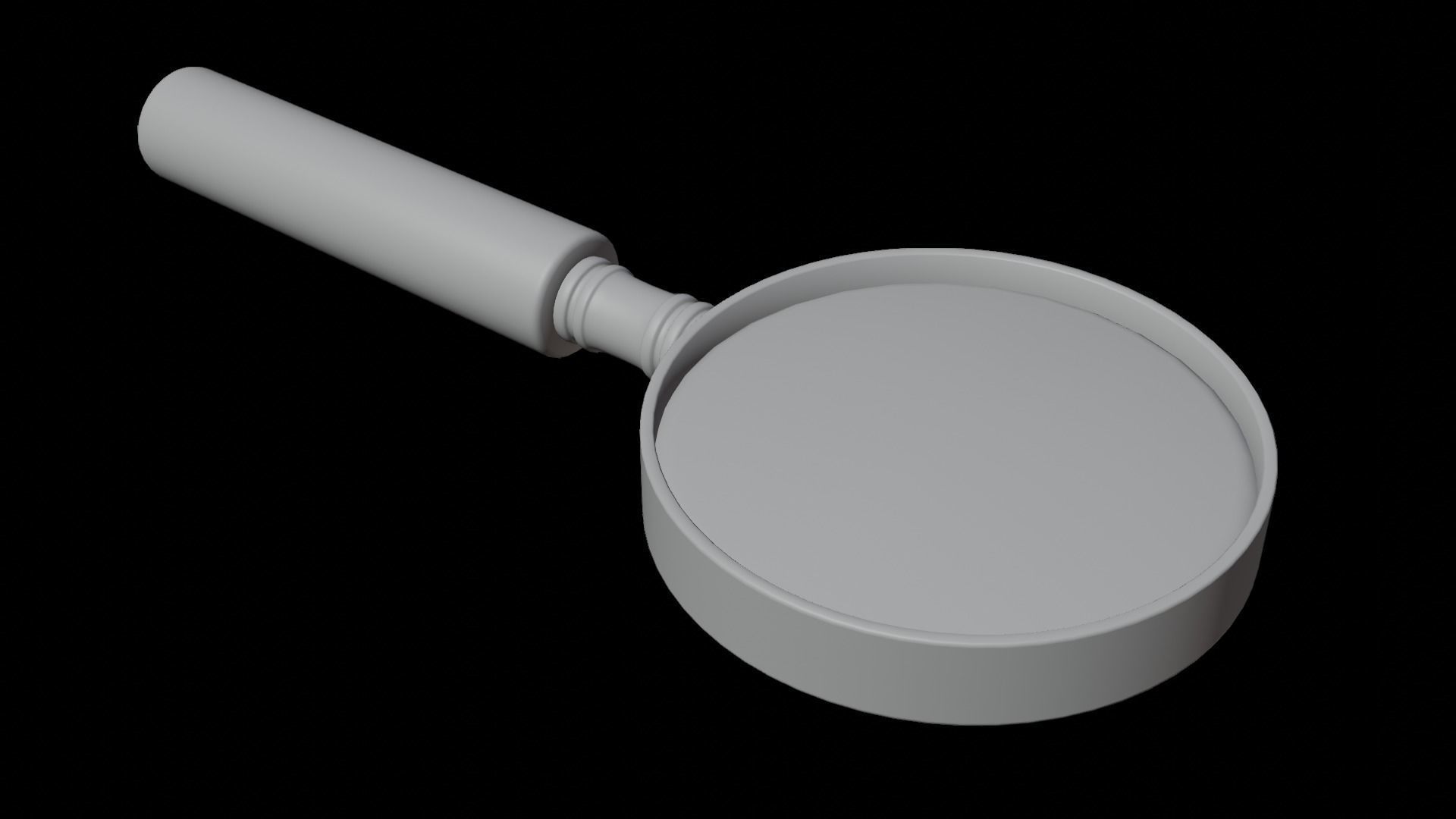 Magnifying Glass  Low-poly 3D model_6