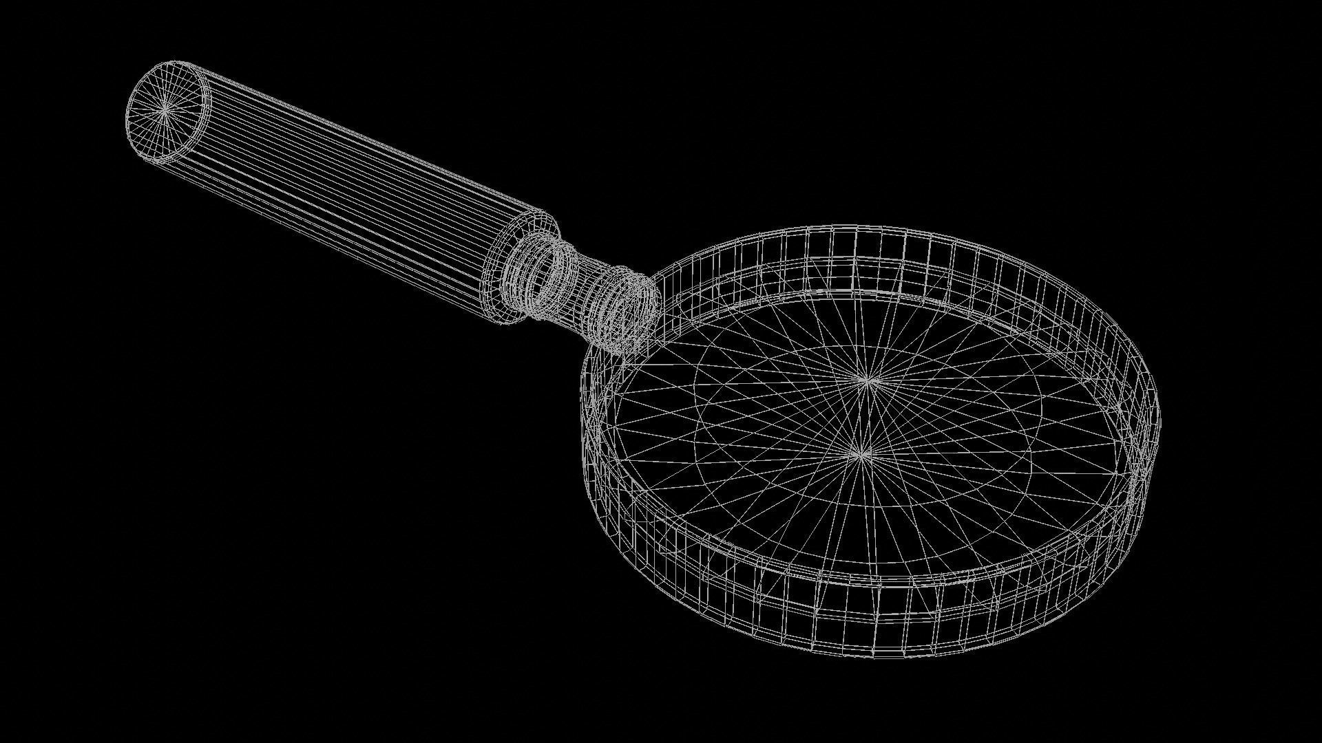 Magnifying Glass  Low-poly 3D model_10