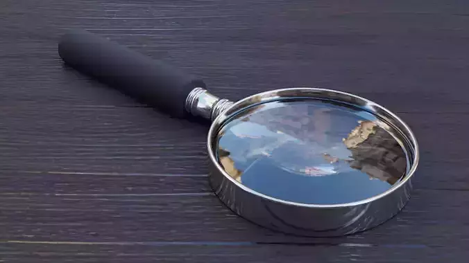 Magnifying Glass  Low-poly 3D model