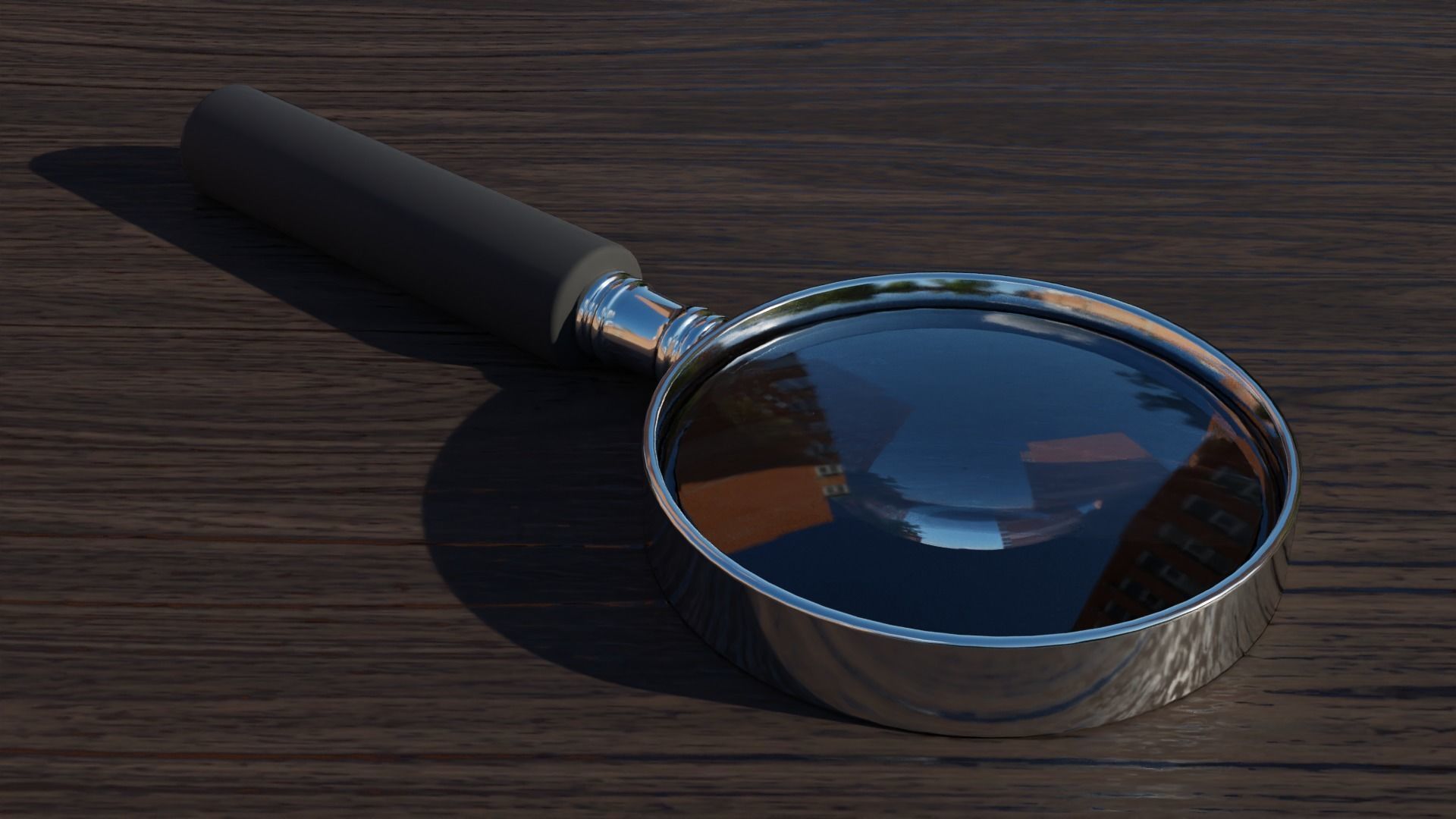 Magnifying Glass  Low-poly 3D model_3