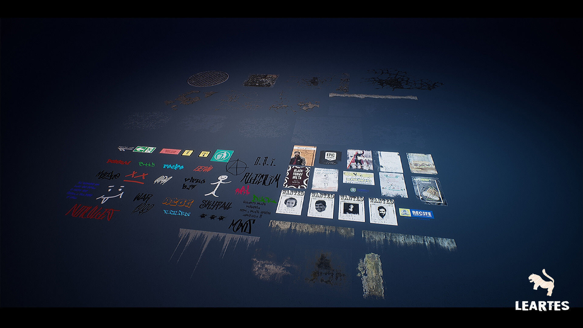 Cyberpunk City Recife Environment Low-poly 3D model_28