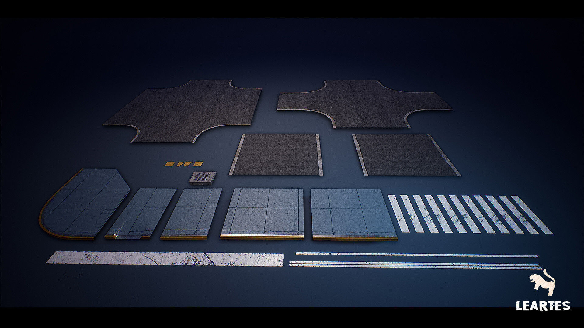 Cyberpunk City Recife Environment Low-poly 3D model_32