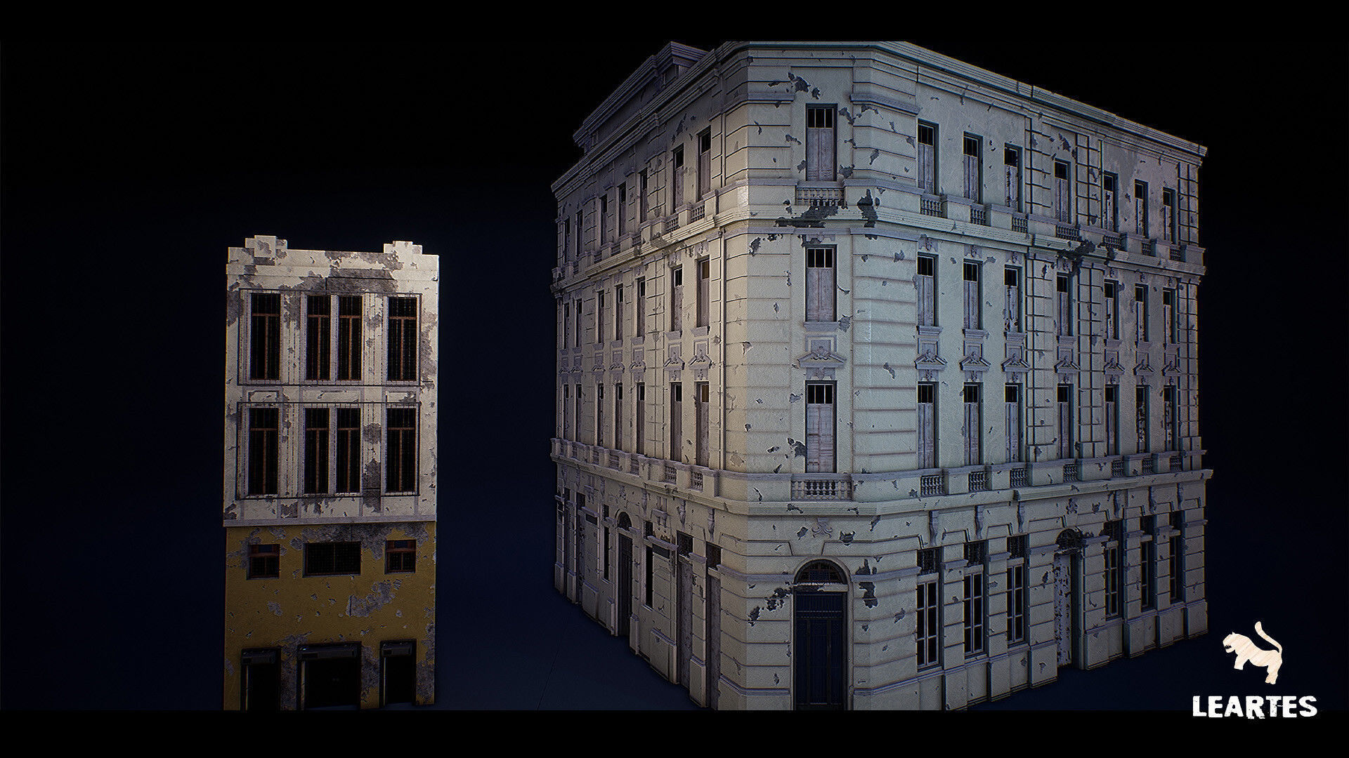 Cyberpunk City Recife Environment Low-poly 3D model_25