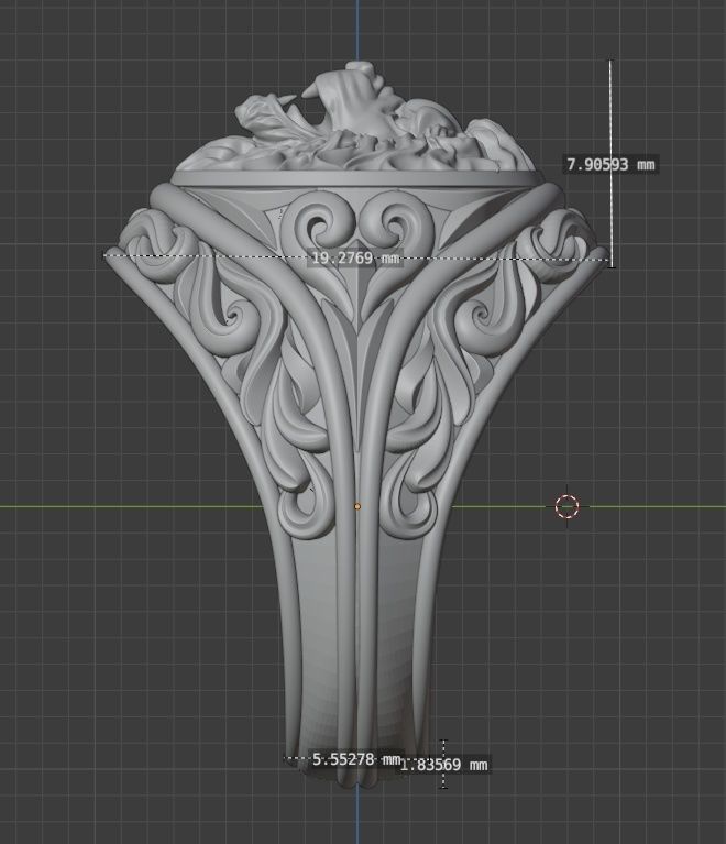 Lion-ring3 3D print model_6