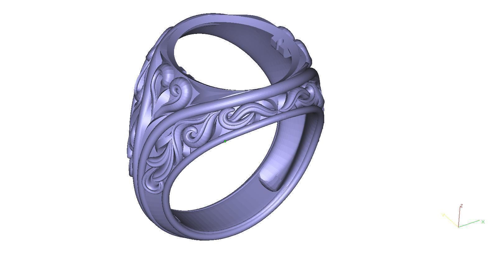 Lion-ring3 3D print model_8
