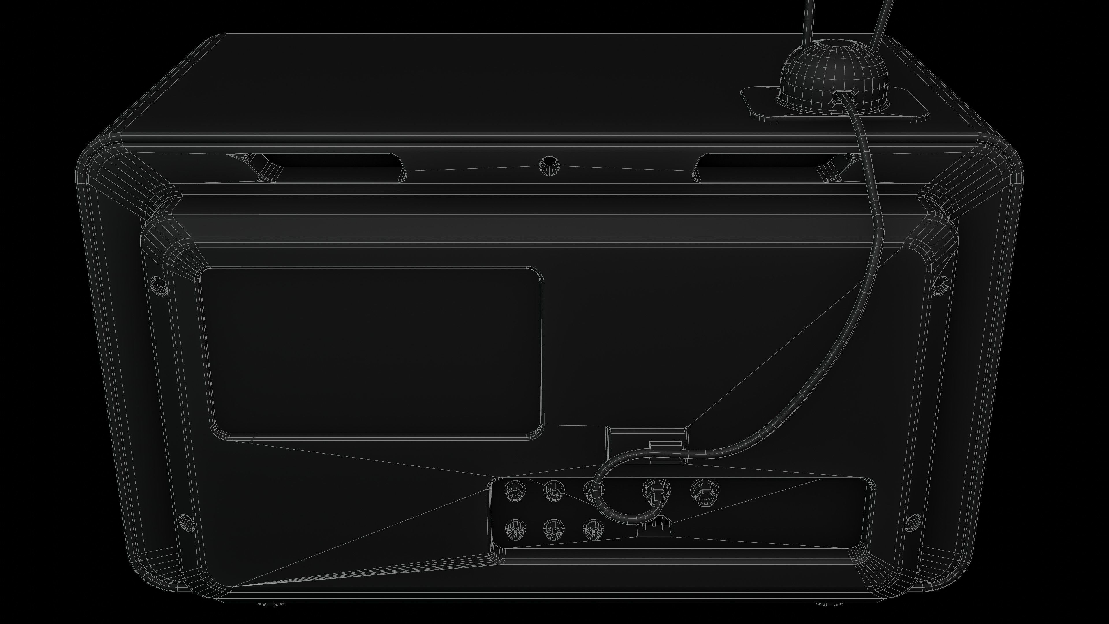 Old Tv  Low-poly 3D model_30