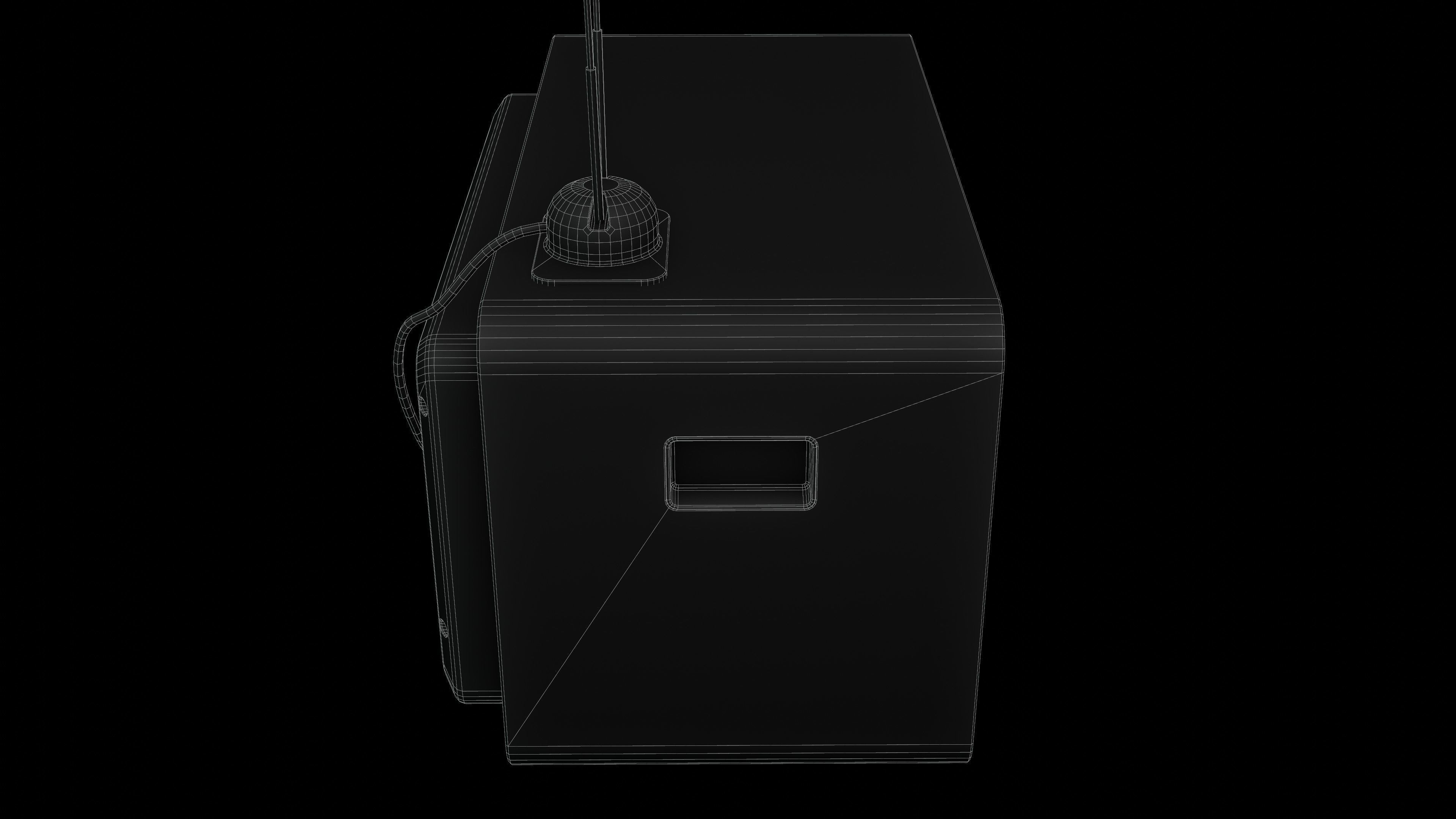 Old Tv  Low-poly 3D model_28