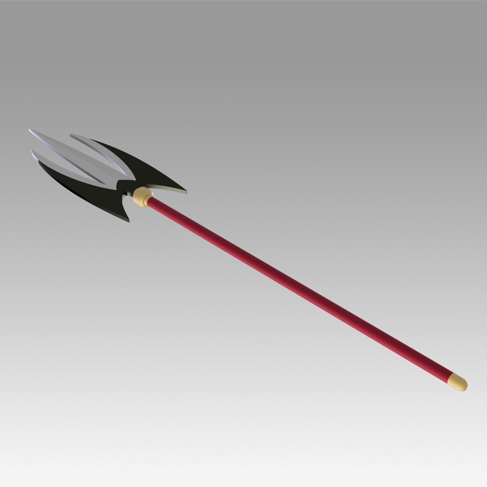 One Piece Charlotte Katakuri Spear Cosplay Weapon Prop 3D print model_8