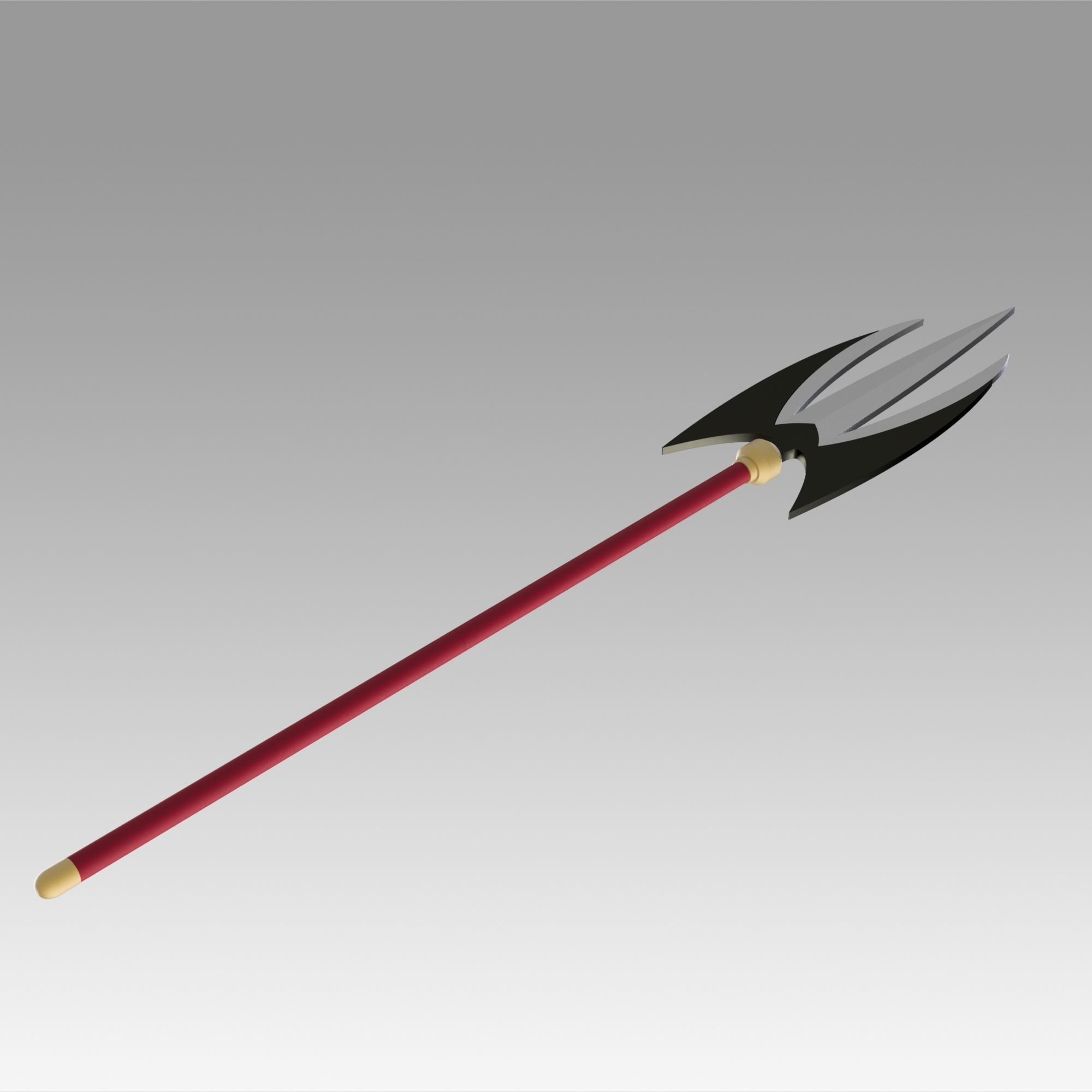 One Piece Charlotte Katakuri Spear Cosplay Weapon Prop 3D print model_2