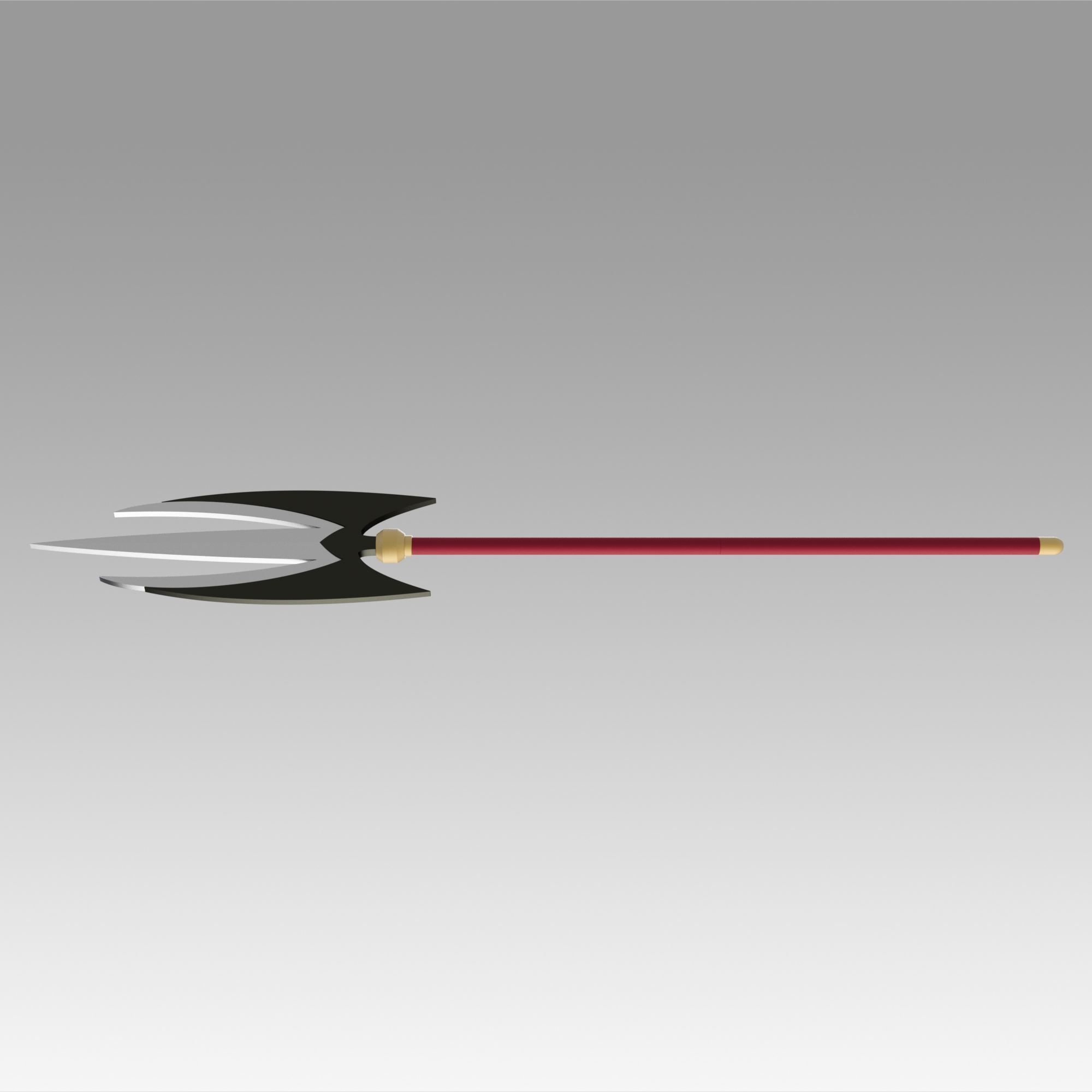 One Piece Charlotte Katakuri Spear Cosplay Weapon Prop 3D print model_7