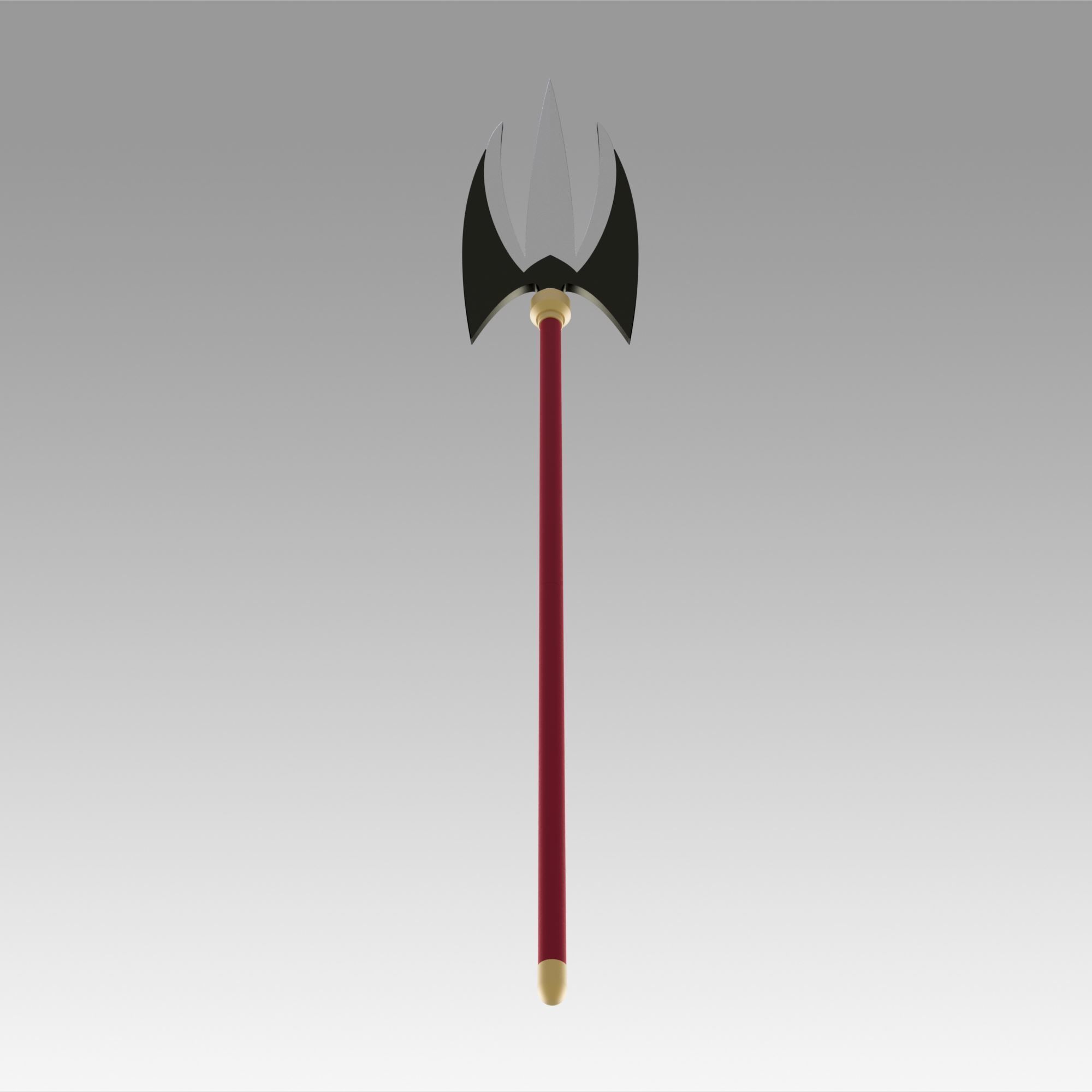One Piece Charlotte Katakuri Spear Cosplay Weapon Prop 3D print model_9