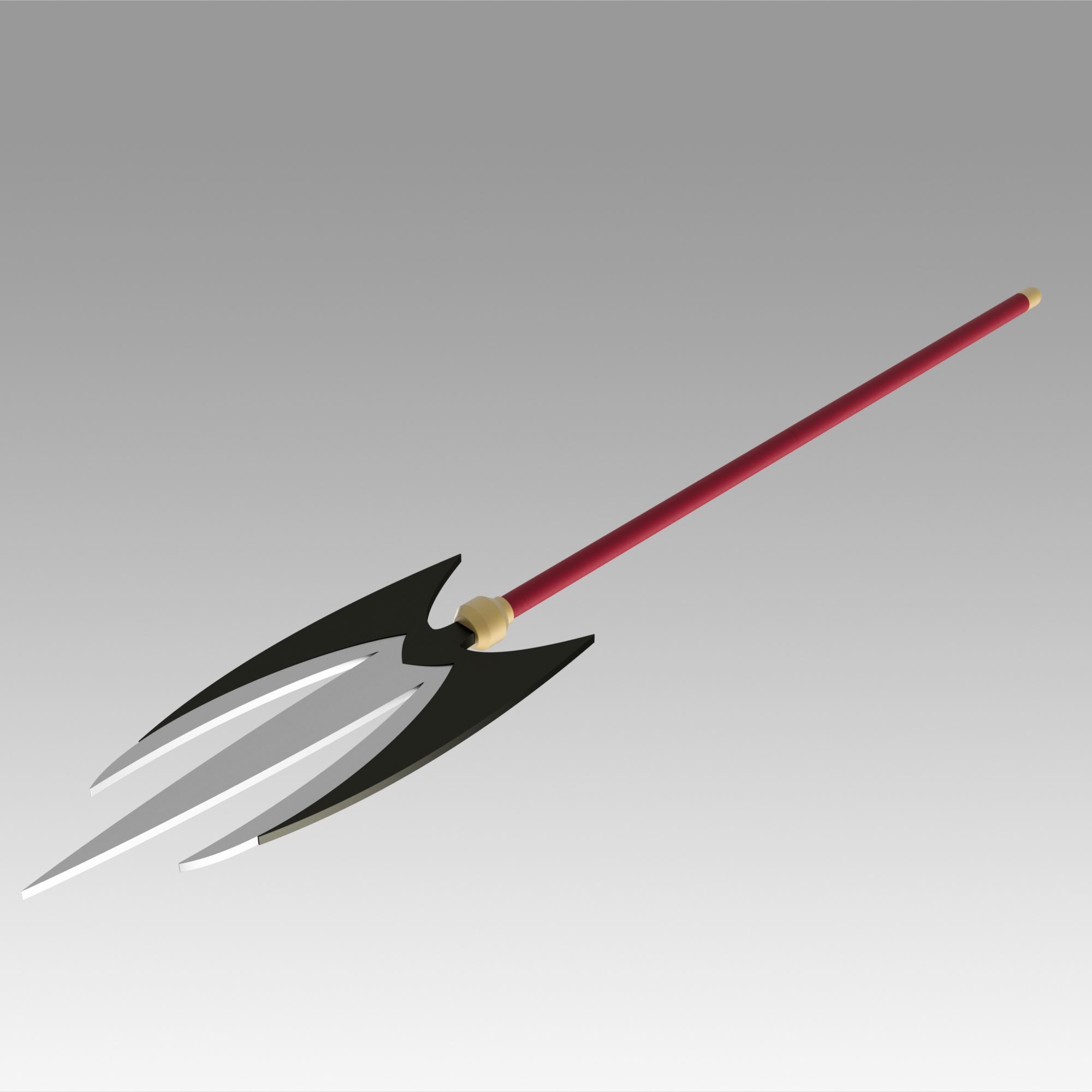 One Piece Charlotte Katakuri Spear Cosplay Weapon Prop 3D print model_6