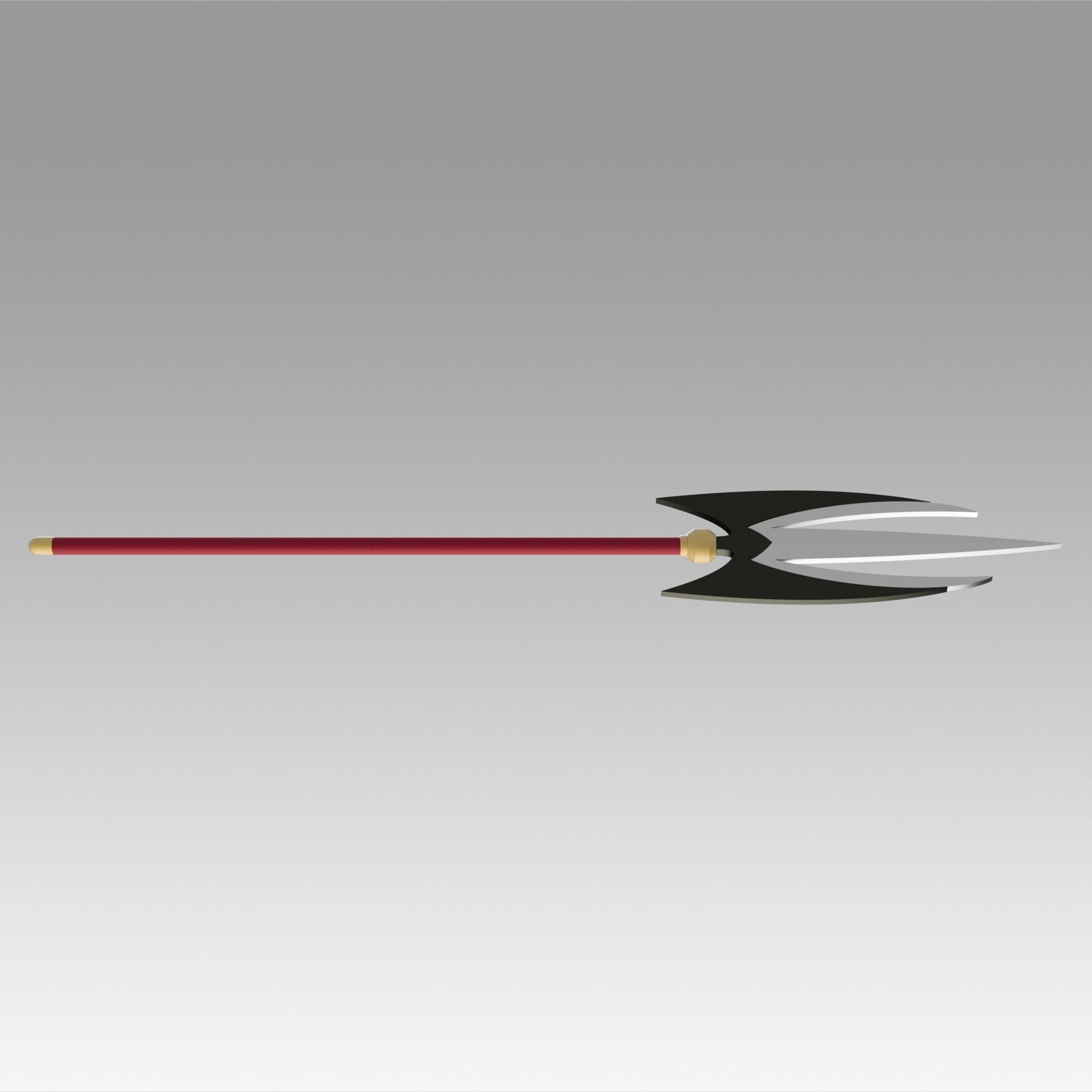 One Piece Charlotte Katakuri Spear Cosplay Weapon Prop 3D print model_3