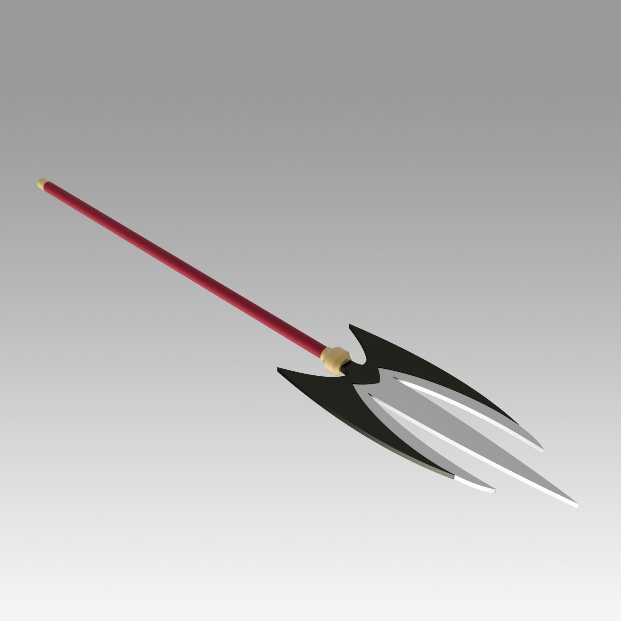 One Piece Charlotte Katakuri Spear Cosplay Weapon Prop 3D print model_4