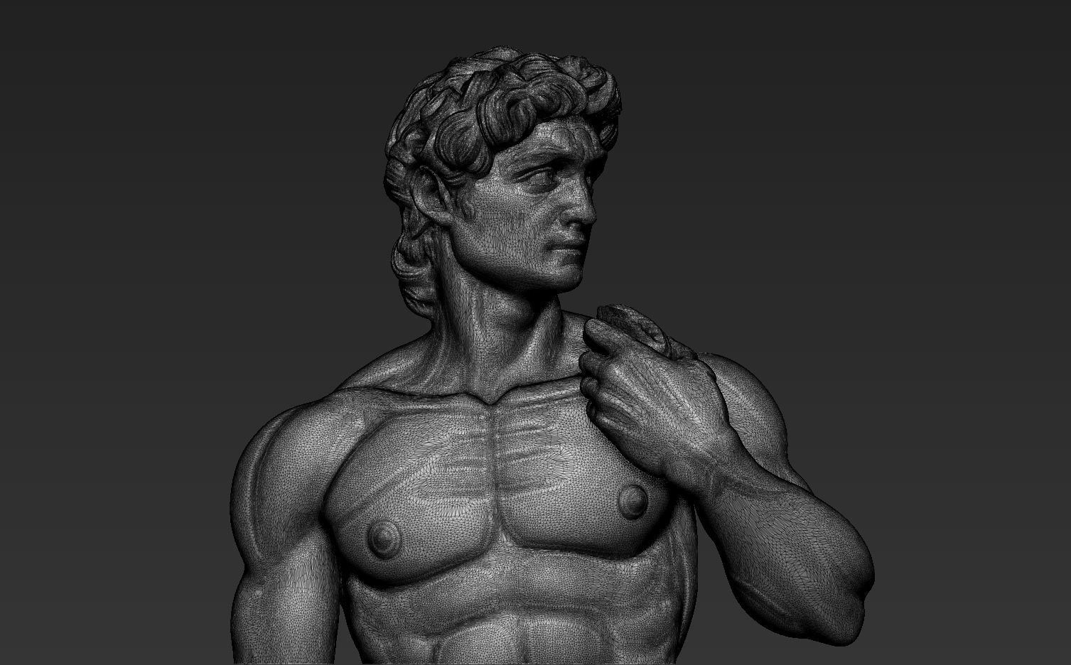 David statue of daniel 3D print model_4
