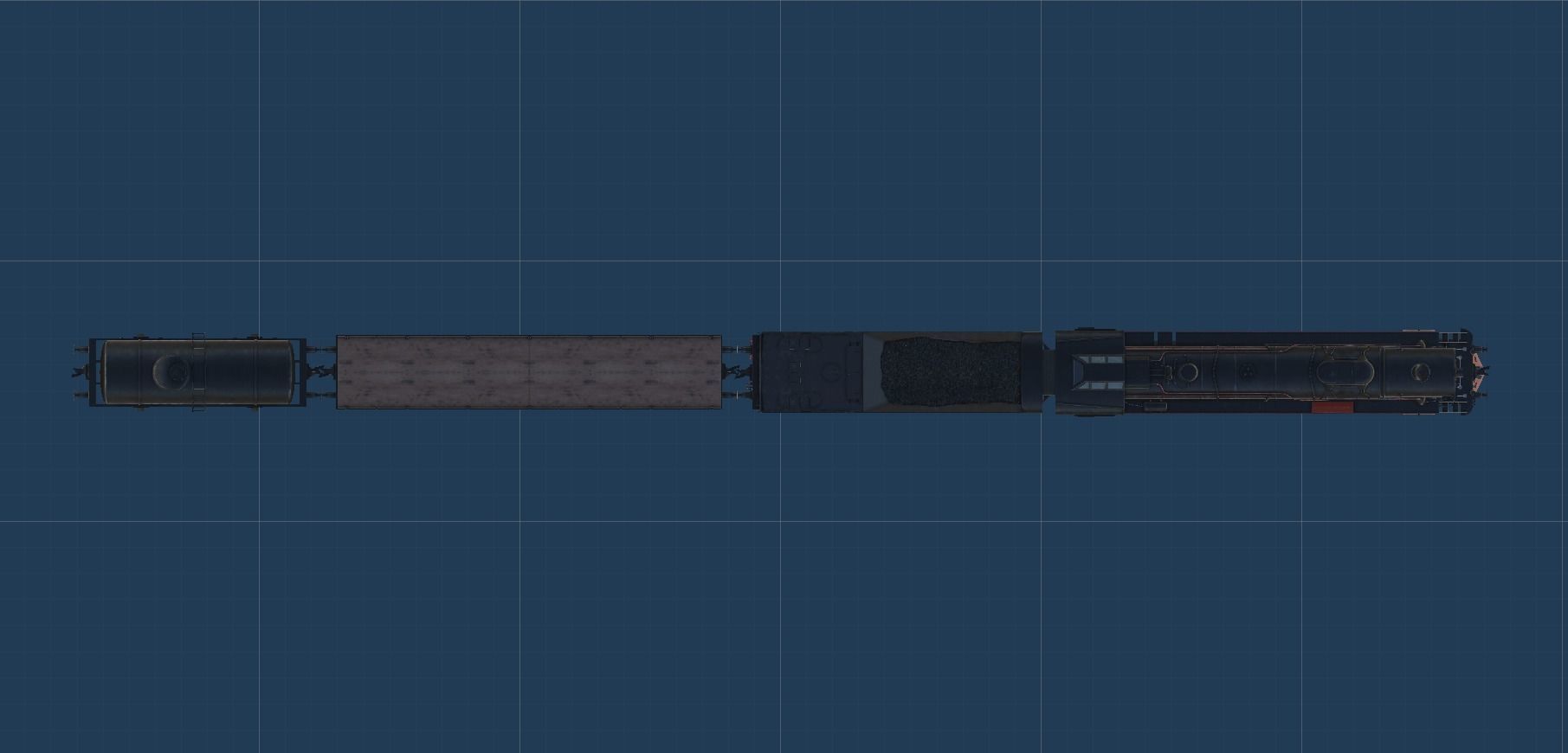 Russian locomotive class FD Low-poly 3D model_8