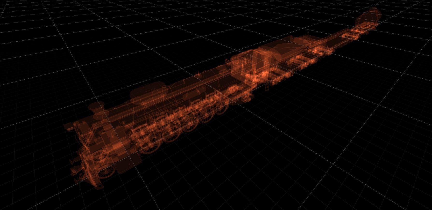 Russian locomotive class FD Low-poly 3D model_5